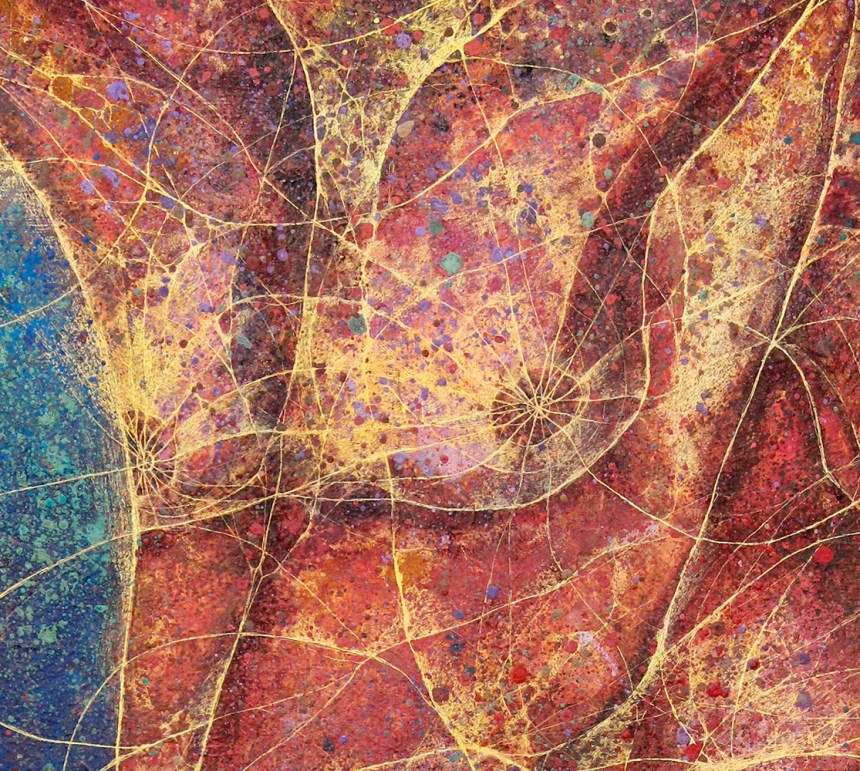 HeShe. Detail - Mixed media on paper. 100 x 70 cm.